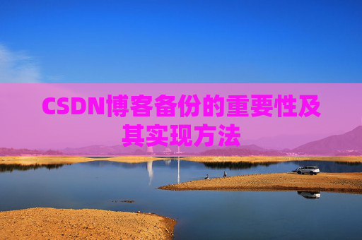 CSDN博客备份的重要性及其实现方法